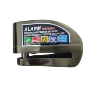 Candado de disco Premium Looks para motocicleta, fabricado en acero endurecido con llave de seguridad.