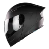 Casco abierto ABA X KOV Latin X Solid negro con visor