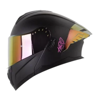 Casco abatible HRO 3480 DV Evo Solid negro fucsia BV 1.0 para motociclista cómodo y seguro