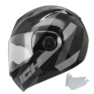 Casco Abatible ICH 3110 Folded Gris Brillo 2.0 BV para motociclistas