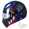 CASCO ABATIBLE ICH 3110 GUINZ AZUL 1.0 BV Casco abatible ICH 3110 Guinz Azul 1.0 con diseño deportivo y visor transparente – modelo certificado DOT, ideal para ciudad o carretera.