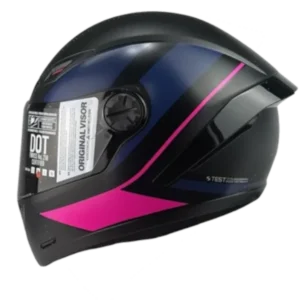 Casco Integral ICH 501 SP Deus Fucsia talla M certificado DOT con visor antirrayas