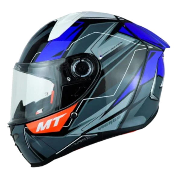 CASCO INTEGRAL MT REVENGE 2 XAVI VIERGE A7 AZUL GRIS BV