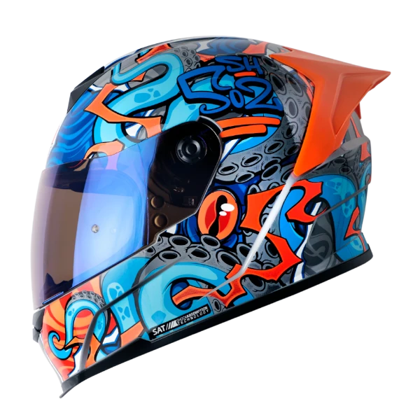 asco Integral Shaft 502 SP Superrealism Gris Naranja BV – Protección y estilo para motociclistas