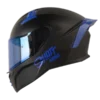 Casco Integral SHAFT 504 DV Solid Azul Mate BV con visor doble y diseño aerodinámico