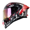 CASCO INTEGRAL SHAFT 611 RS DRAKON ROJO BLANCO BV 1.0 Casco Integral SHAFT 611 RS Drakon Rojo Blanco BV 1.0 certificado DOT con visor antirrayas