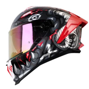 Casco Integral Shaft Pro 611 Rs Blanco Rojo Talla XL