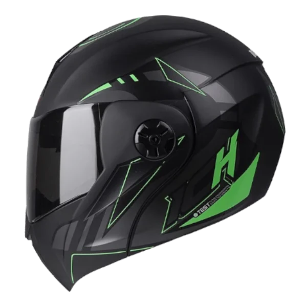 Casco abatible ICH 3110 Quortez color verde mate BV
