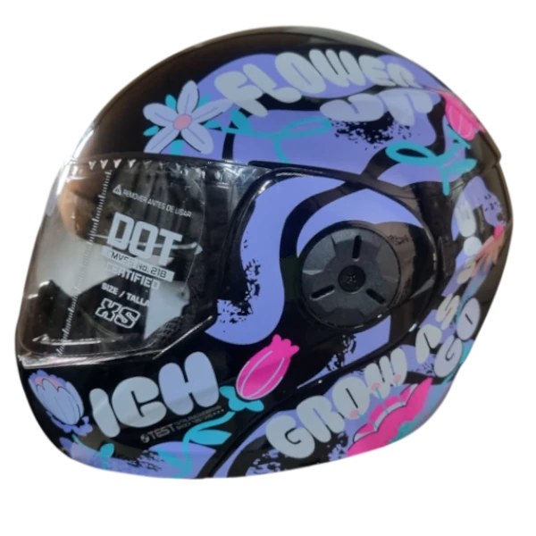 Casco abatible ICH 3110S para niños con diseño Flower Up