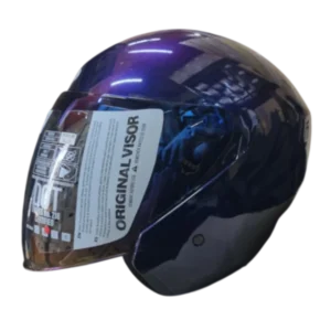 Casco abierto TECH T10 Solid Camaleón con acabado multicromático.