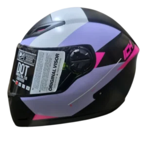 Casco integral ICH 501 June color fucsia mate BV para motociclistas.