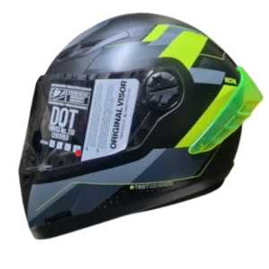 Casco integral ICH 501 Ruubir en color amarillo BV para motociclistas.