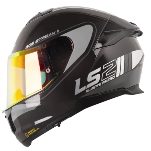 CASCO INTEGRAL LS2 808 STREAM 2 HITECH NEGRO 1.0 BV Casco integral LS2 FF808 Stream 2 Hitech negro 1.0 BV