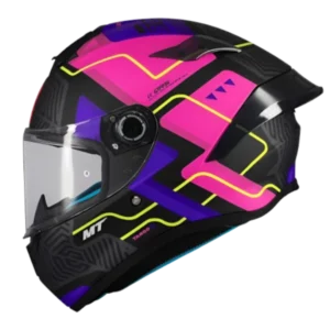 Casco Integral MT Targo S Brik C8 Matt Rosa BV para motociclistas