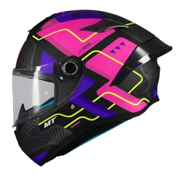 Casco Integral MT Targo S Brik C8 Matt Rosa BV para motociclistas