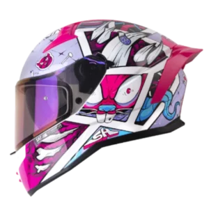 Casco integral SHAFT 504 DV Crazy Comic color fucsia 1.0