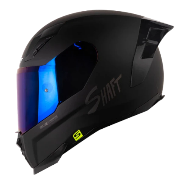 Casco integral Shaft 562R Solid en color negro con detalles grises
