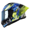 Casco integral Shaft 596 SP Tiamat Azul BV para moto con envío gratis a toda Colombia