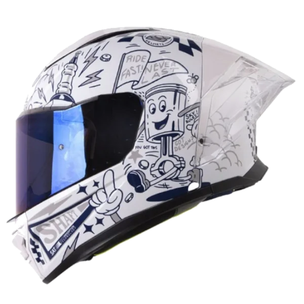 Casco integral Shaft 596 SP Vintage Carton para moto con envío gratis a toda Colombia