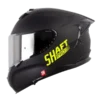 Casco integral Shaft Pro 610 DV Evo Solid en color negro y amarillo