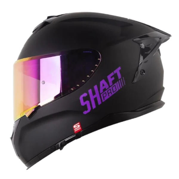 CASCO INTEGRAL SHAFT PRO 610 DV EVO SOLID NEGRO MORADO 1.0 BV Casco integral Shaft Pro 610 DV Evo Solid en color negro