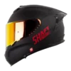 Casco integral Shaft Pro 610 DV Evo Solid en color negro y rojo 1.0