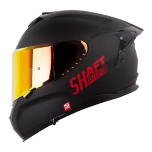 Casco integral Shaft Pro 610 DV Evo Solid en color negro y rojo 1.0
