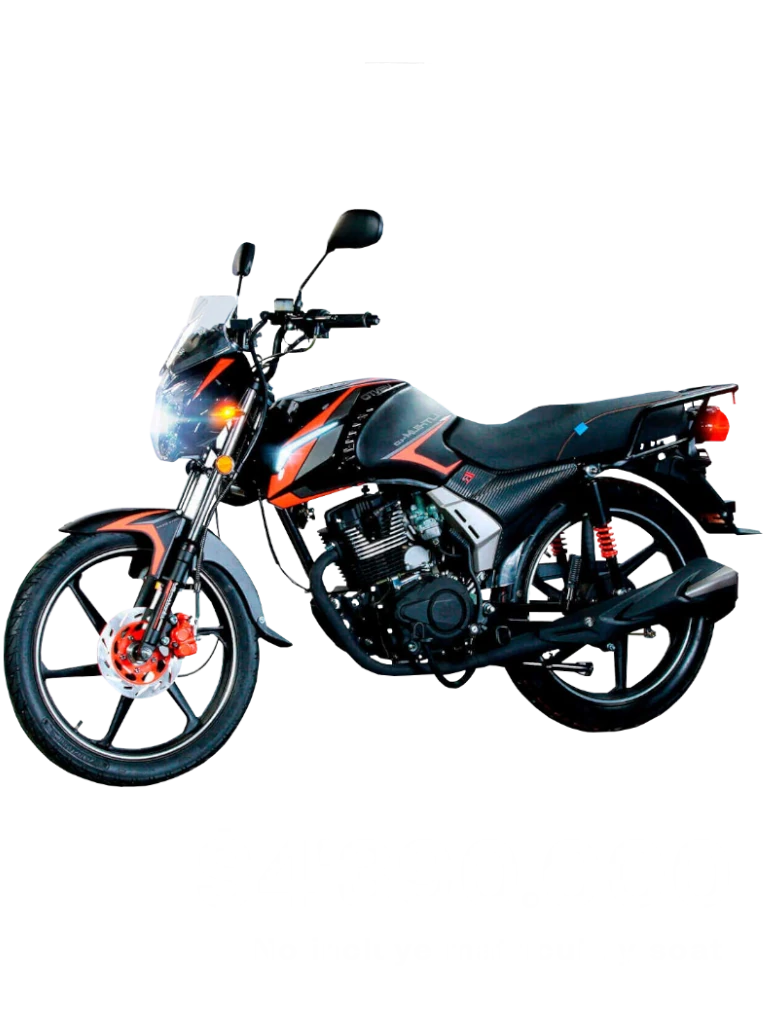 Motocicleta o Moto VENTO LITHIU 125 CC color negro, diseño deportivo y compacto