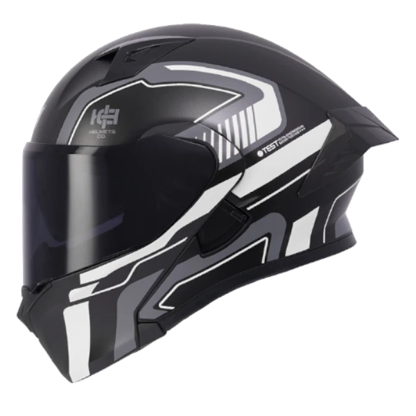 Casco abatible ICH 3120 Trade Blanco 1.0 BV con visor transparente y diseño modular