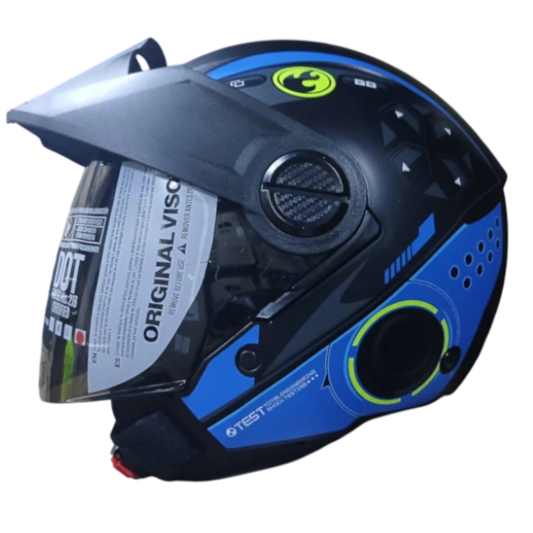 CASCO ABIERTO ICH 102 PUSH AZUL MATE BV Casco Abierto ICH 102 Push