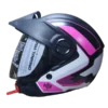 CASCO ABIERTO ICH 102 SILVERMAX FUCSIA MATE BV Casco Abierto ICH 102 Silvermax color plateado