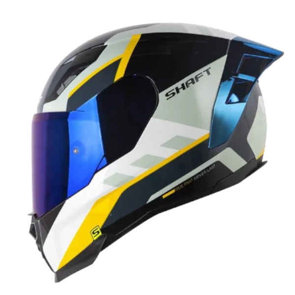 CASCO INTEGRAL SHAFT 562R BORN GRIS AMARILLO BV Casco integral Shaft 562R Born gris amarillo BV para motociclista