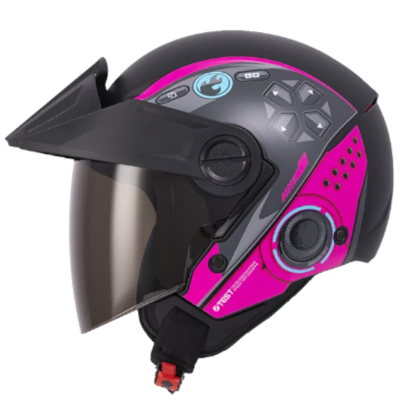 Casco abierto ICH 102 Push color fucsia BV 1.0