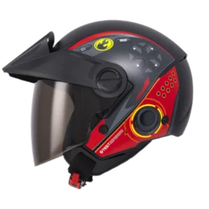 Casco abierto ICH 102 Push color rojo BV 1.0