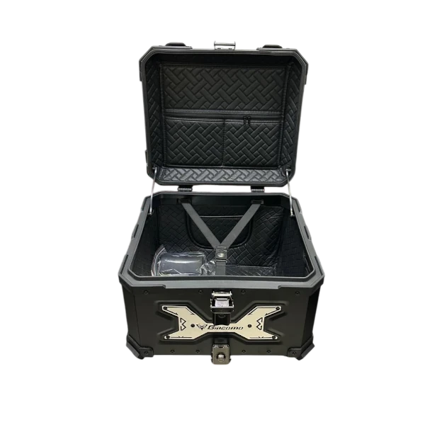 MALETERP GIACOMO 55 LITROS NEGRO ABIERTO 2.0 BS Intercomunicador KY PRO 2.0 BS bluetooth para casco motociclista