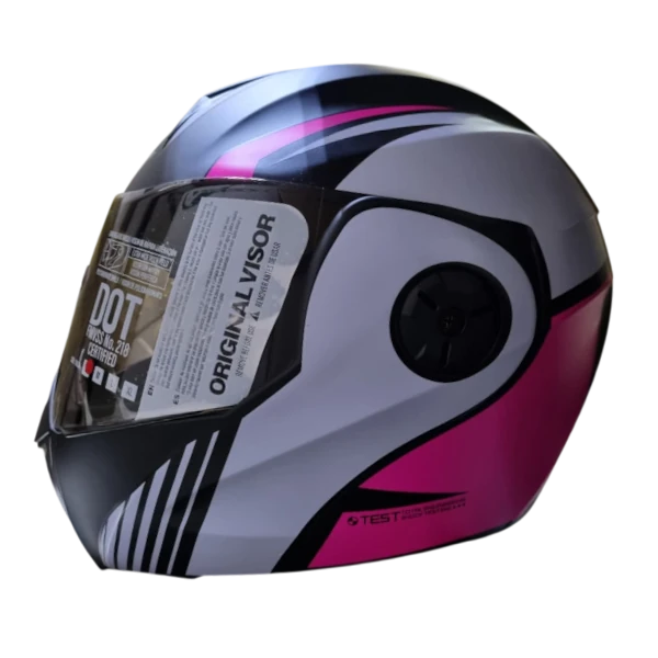 Casco abatible ICH 3110 modelo Xmal color fucsia BV con sistema modular