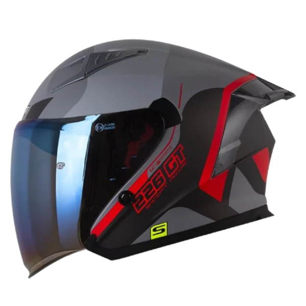 CASCO ABIERTO SHAFT 226 GT INVADER ROJO BV Casco abierto Shaft 226 GT Invader color rojo BV para motocicleta