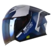 CASCO ABIERTO SHAFT 226 GT MINUET AZUL BLANCO BV 1.0 Casco abierto Shaft 226 GT Minuet azul blanco BV 1.0 para motociclista