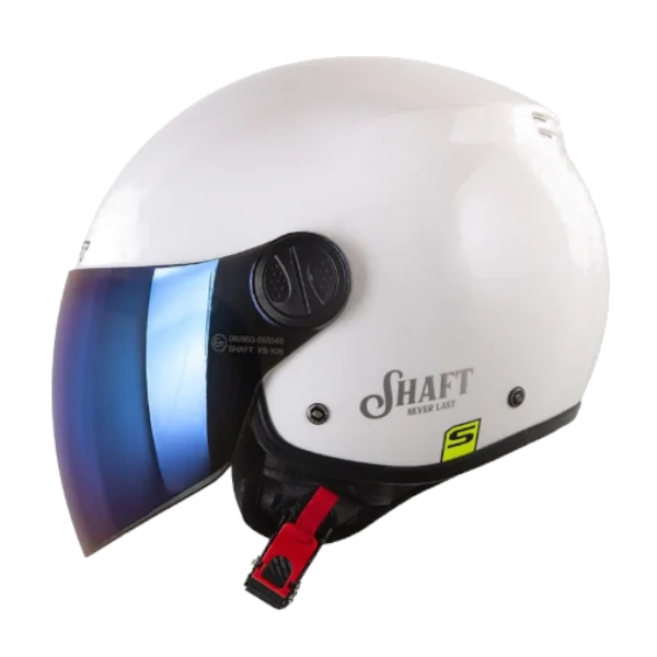 Casco abierto Shaft 236 Solid Roma color blanco sólido, diseño urbano ligero y cómodo
