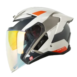 Casco abierto SHAFT PRO 343 DV Bact con visor y diseño moderno para motocicleta