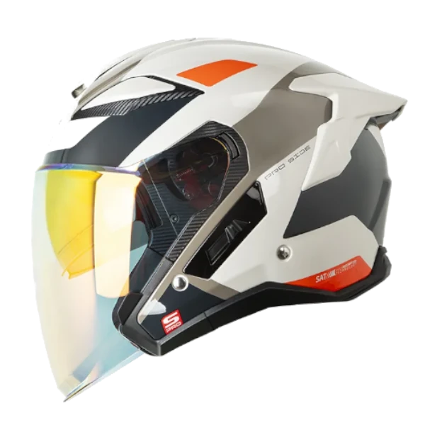 Casco abierto SHAFT PRO 343 DV Bact con visor y diseño moderno para motocicleta