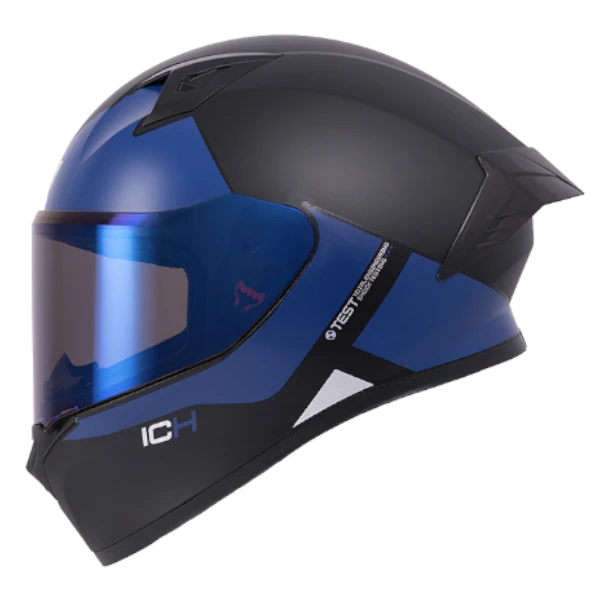 Casco integral ICH 503 Kendry color azul con diseño deportivo y acabado moderno