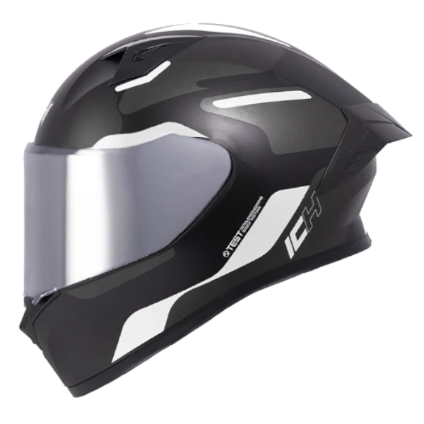 Casco integral ICH 503 SKP color blanco con certificación BV
