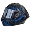 Casco integral ICH 503 Thorns color azul brillo con diseño deportivo y acabado brillante