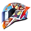 CASCO INTEGRAL SHAFT 504 CRAZY COMIC AZUL NARANJA BV 1.0 Casco integral Shaft 504 Crazy Comic azul naranja BV 1.0