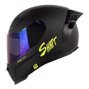 Casco integral Shaft 562R Solid color amarillo y negro BV 1.0 para motocicleta