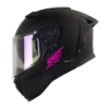 Casco integral Shaft Pro 606 SP en color negro y fucsia, modelo BV 1.0