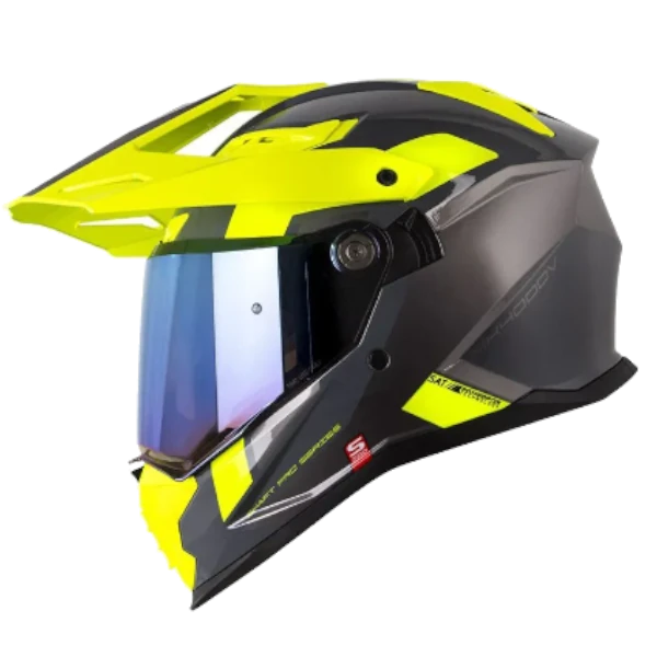 Casco multipropósito Shaft MX400 Avenger BV 2.0 color amarillo para motocicleta