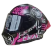 Casco abatible ICH 3120 Stay Wild fucsia BV 2.0 con diseño gráfico y visor integrado