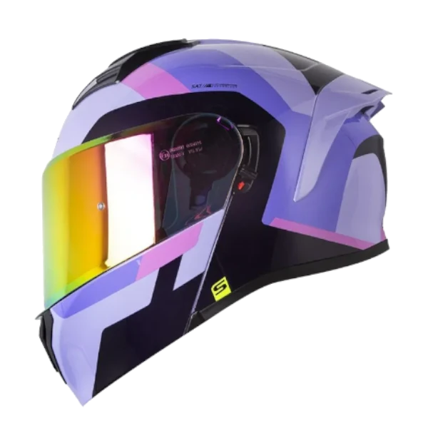 Casco abatible SHAFT 3820 SP May morado 2.0 modular para motociclista